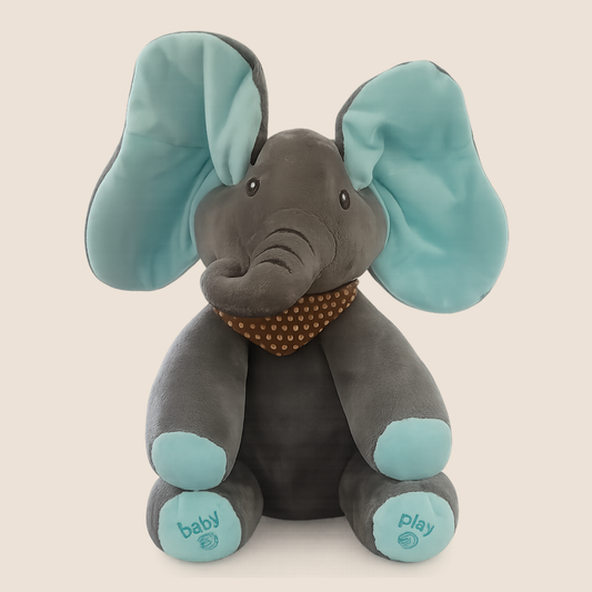ELEFANTE INTERACTIVO DE PELUCHE SENSORIAL PARA BEBÉ