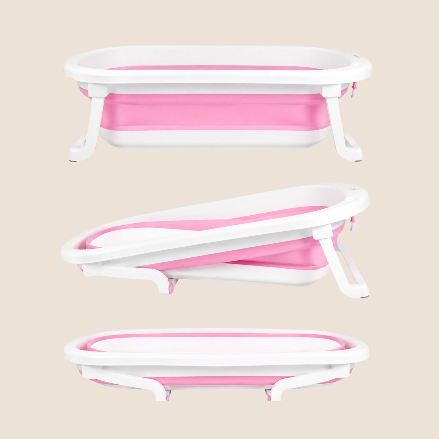 BAÑERA PLEGABLE EN COMBO-ROSA