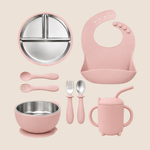 SET DE ALIMENTACION PREMIUM PARA BEBÉ EN SILICONA