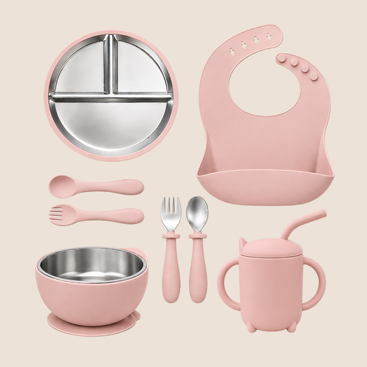 SET DE ALIMENTACION PREMIUM PARA BEBÉ EN SILICONA