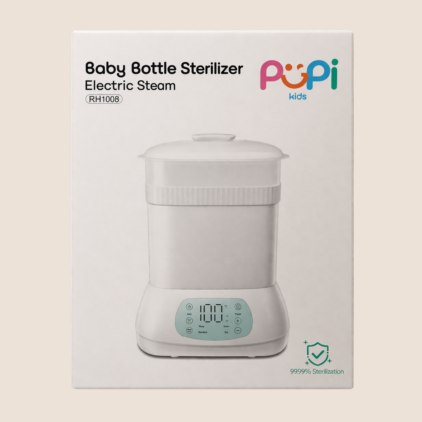 ESTERILIZADOR Y SECADOR A VAPOR PARA TETEROS - PUPI