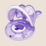 FLOTADOR INFLABLE PARA BEBÉ CON TOLDILLO ¨BUTTERFLY¨ - COLOR LILA