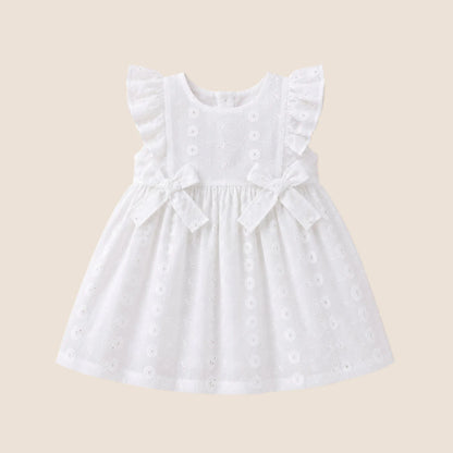 VESTIDO OJALILLO- BEBE FELIZ