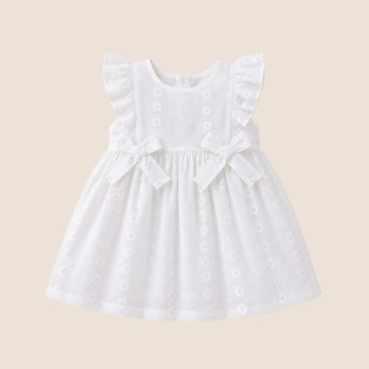 VESTIDO OJALILLO- BEBE FELIZ