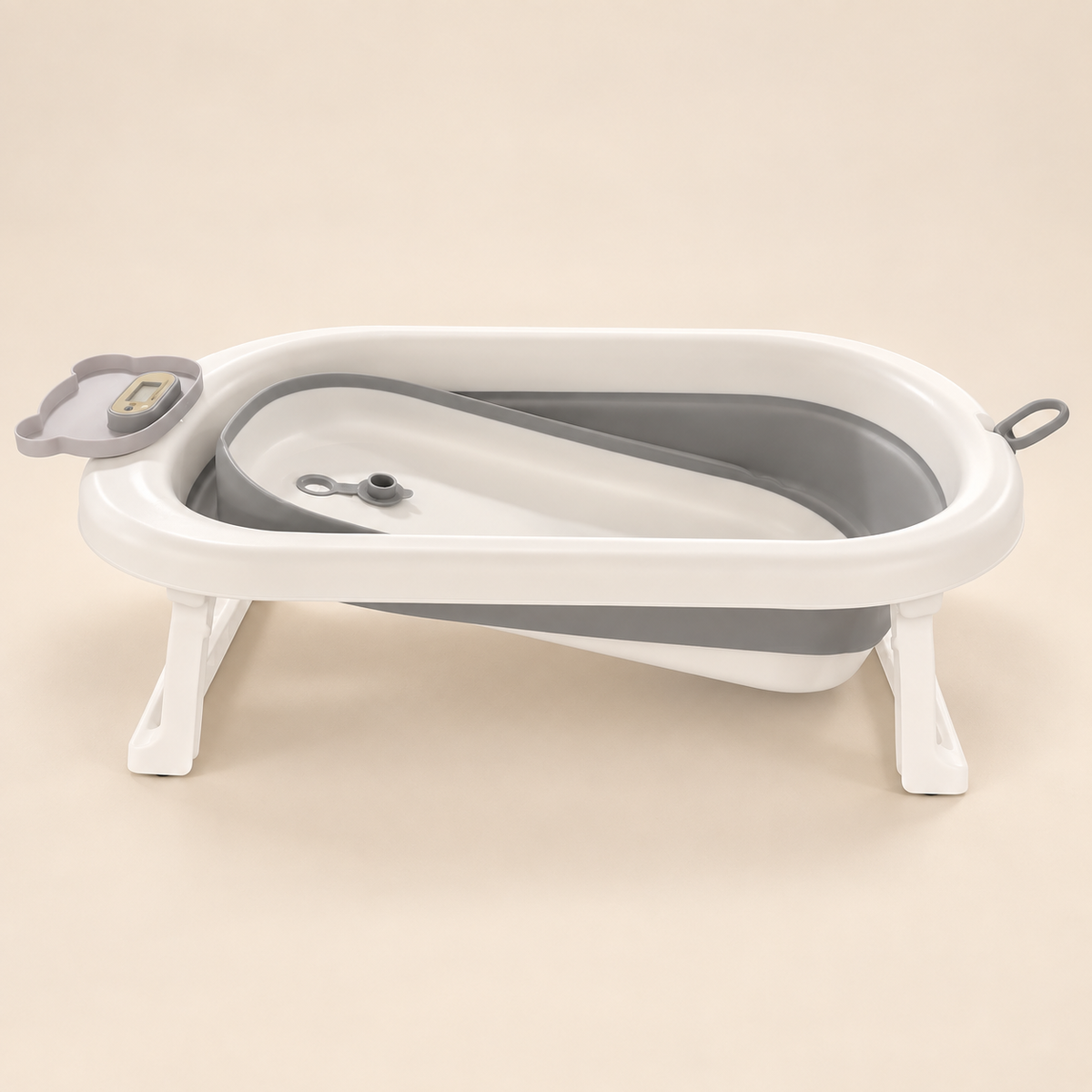 Bañera Plegable para Bebé con Termómetro Digital
