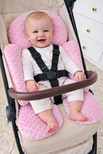 ALMOHADA PARA COCHE DOBLE COLOR ROSA