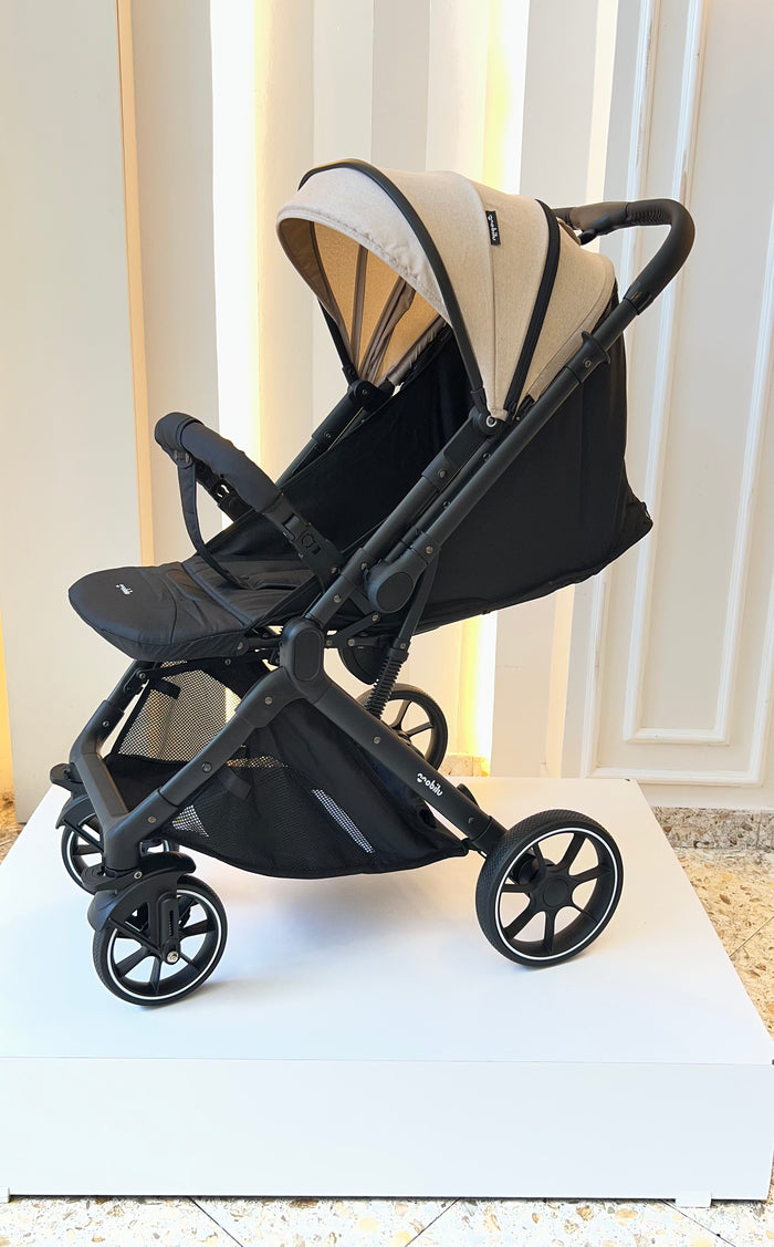 Coche Paseador Qnoblu Ref. Tokio – Color Beige