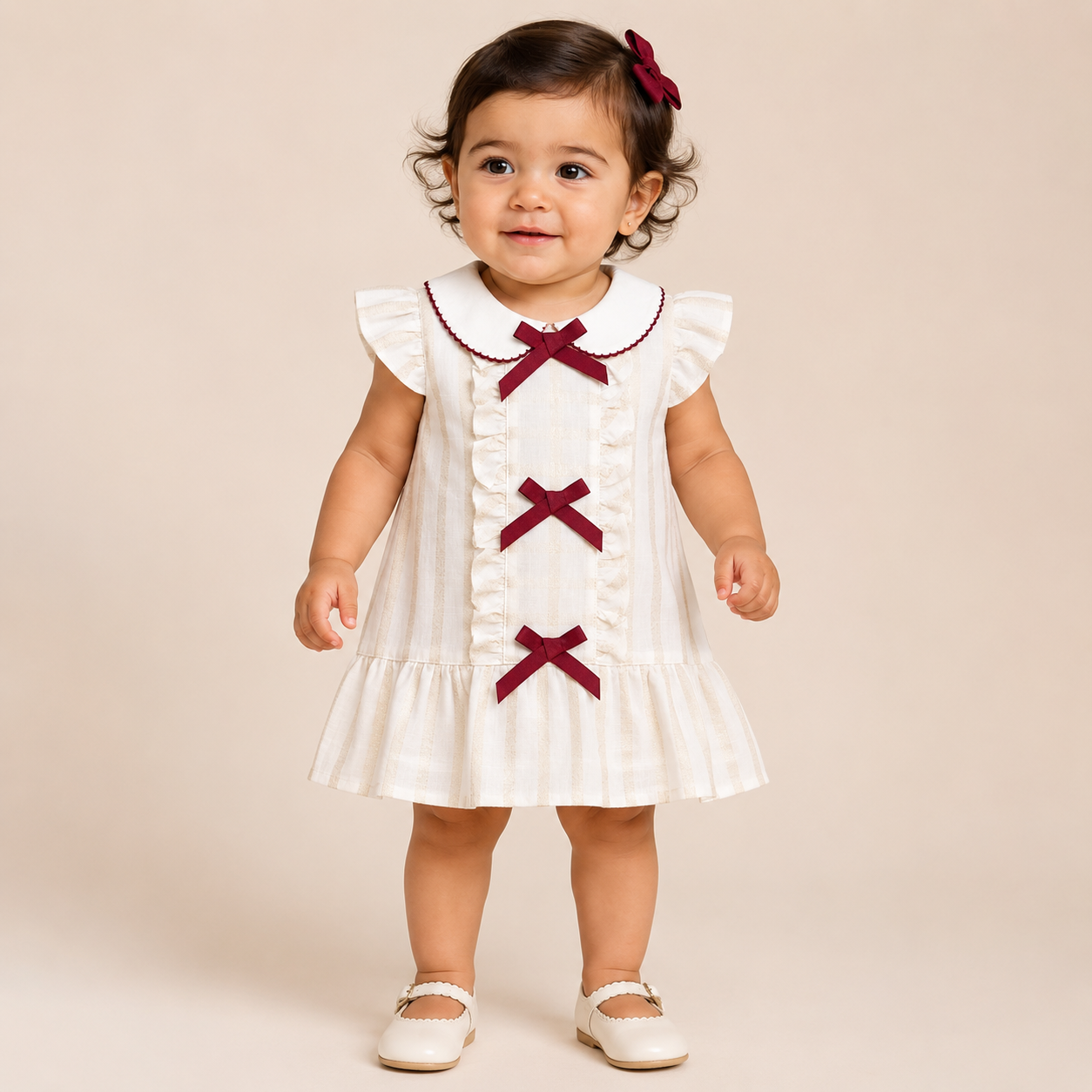 ⚪️ VESTIDO COQUETTE ROJO | MARA BABY