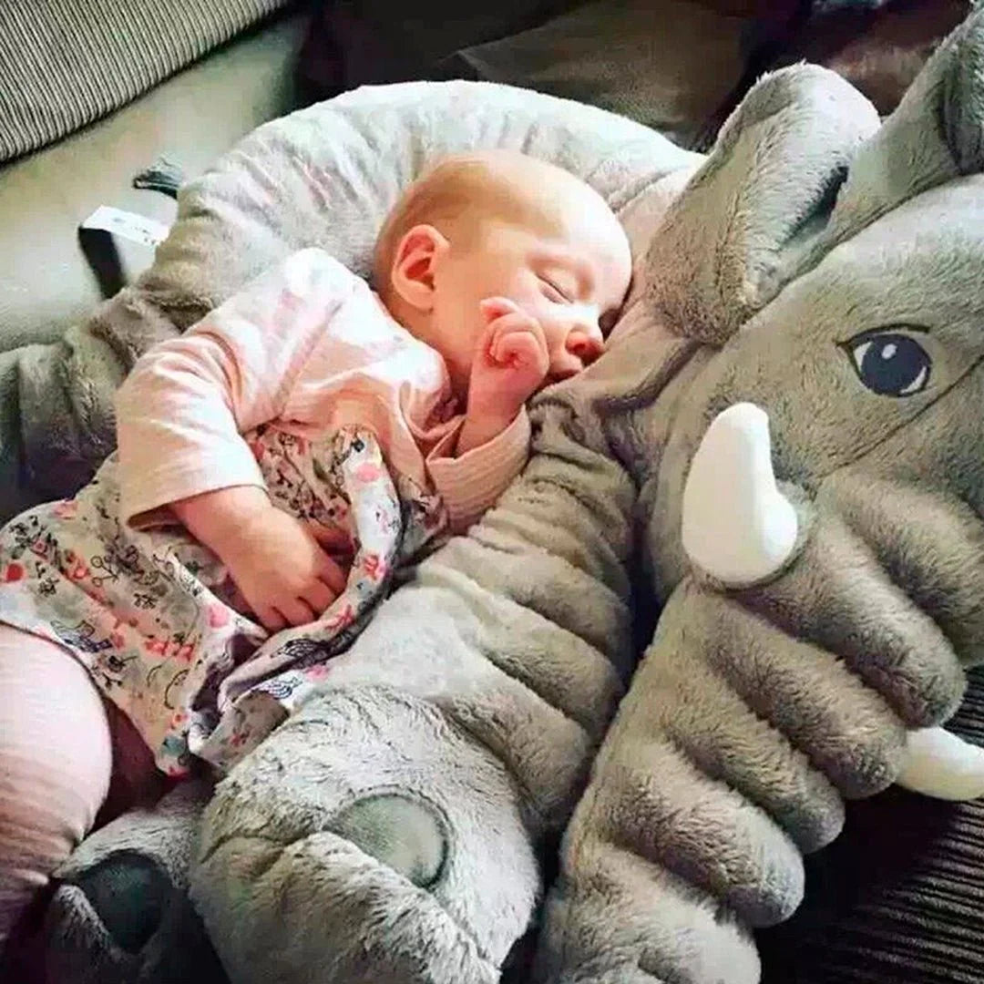 PELUCHE ELEFANTE ALMOHADA ANTIREFLUJO CON ILUMINACIÓN - 100% ANTIALÉRGICO COLOR GRIS