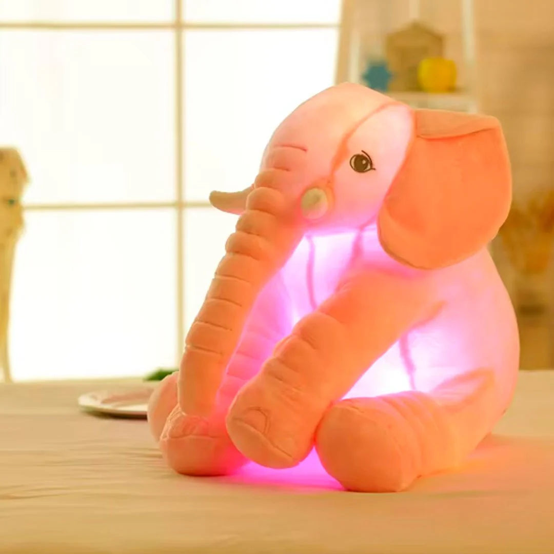 PELUCHE ELEFANTE ALMOHADA ANTIREFLUJO CON ILUMINACIÓN - 100% ANTIALÉRGICO COLOR GRIS