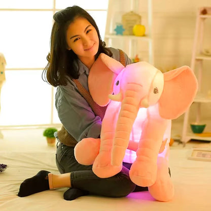 PELUCHE ELEFANTE ALMOHADA ANTIREFLUJO CON ILUMINACIÓN - 100% ANTIALÉRGICO COLOR GRIS