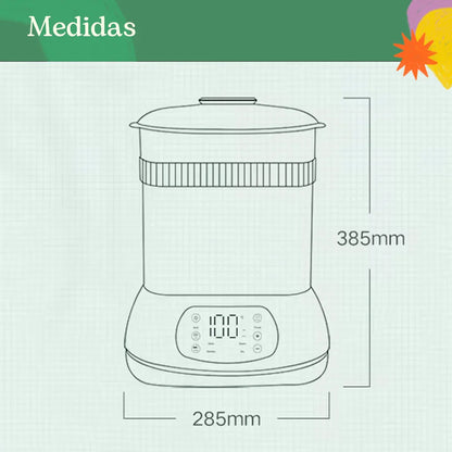 ESTERILIZADOR Y SECADOR A VAPOR PARA TETEROS - PUPI