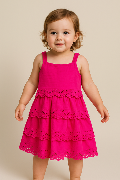 VESTIDO CAPAS OJALILLO EUROPEO BOBOLI