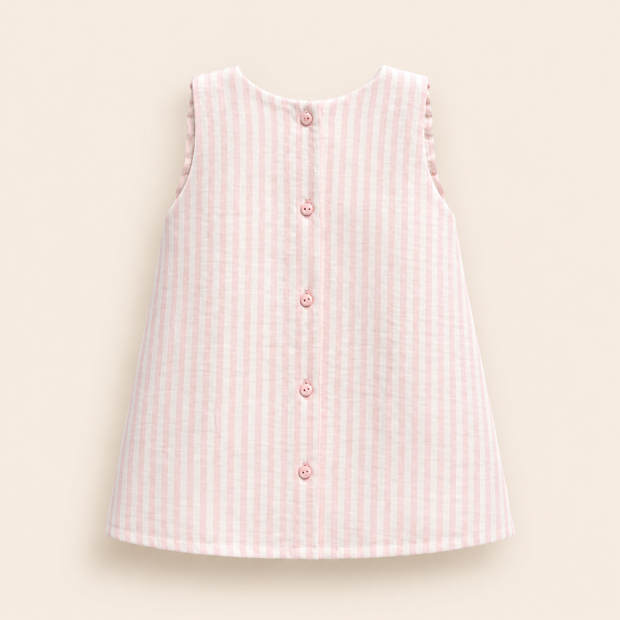 ⚪️ VESTIDO CLÁSICO BEBÉ FELIZ ROSA|MARA BABY