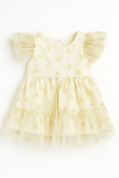 VESTIDO DE FLORES TUL MARTIN@S