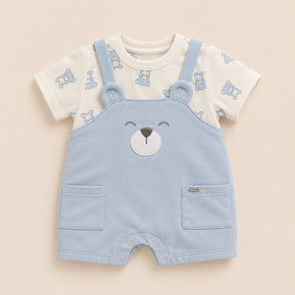 ⭕️ JARDINERA TEDDY BABY MARTIN@S AZUL