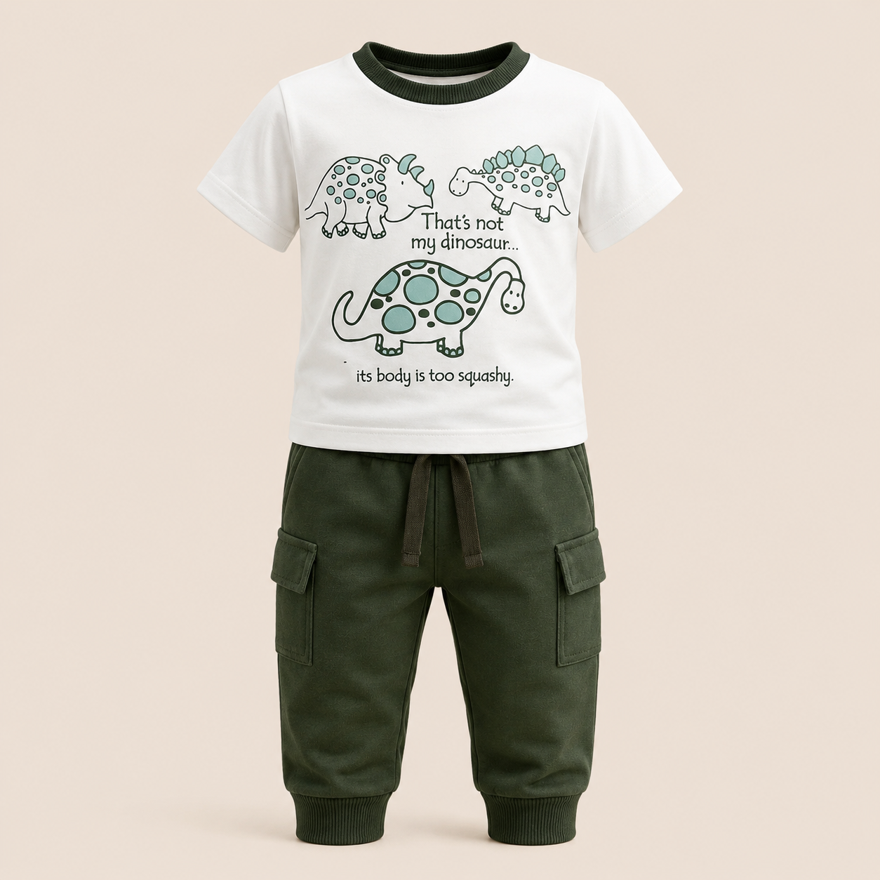 ⭕️ CONJUNTO 2 PIEZAS DINO VERDE