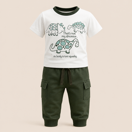 ⭕️ CONJUNTO 2 PIEZAS DINO VERDE