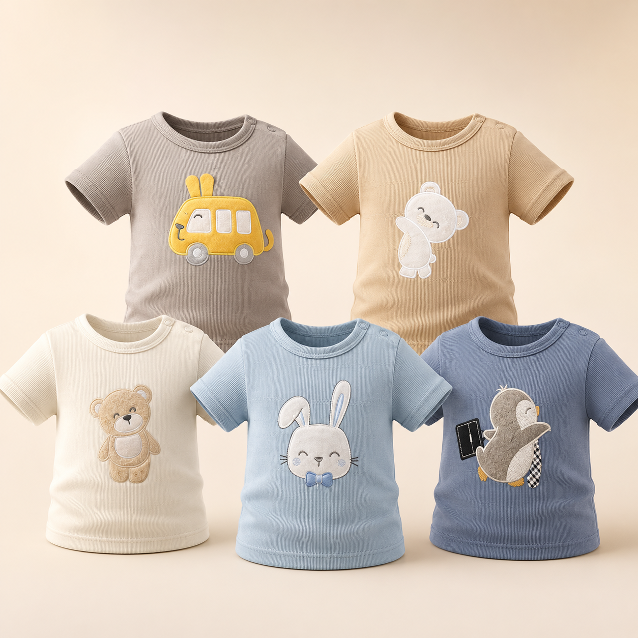 ⭕️ SET X5 CAMISAS NIÑO CHOCOMIEL|MARA BABY