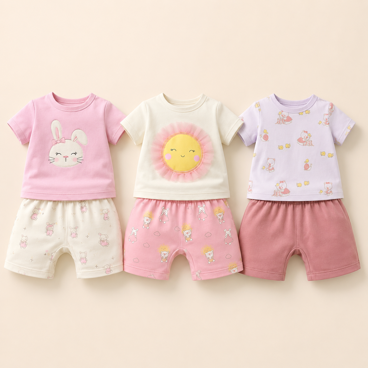 ⭕️ CONJUNTO 6 PIEZAS NIÑA CHOCOMIEL| MARA BABY
