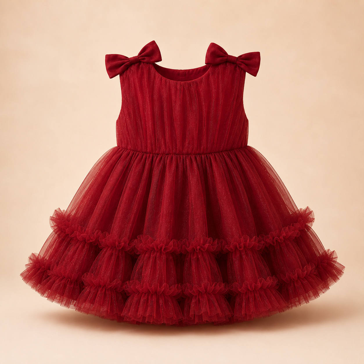 ⭕️ VESTIDO TULL VINO|MARA BABY