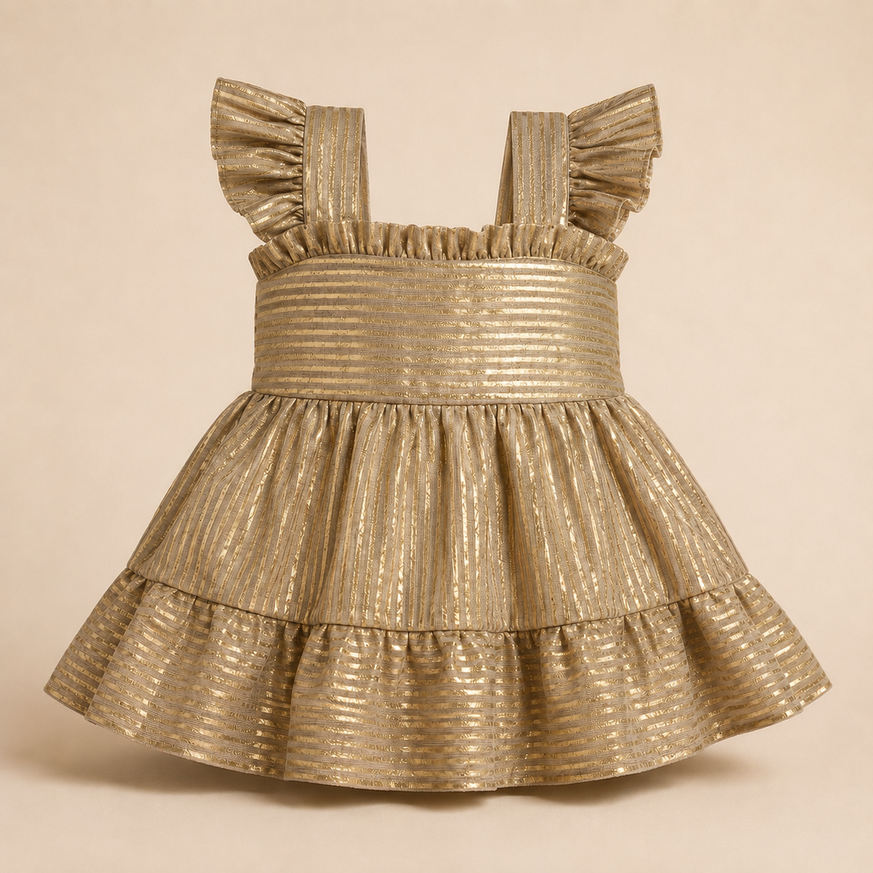 ⭕️ VESTIDO DORADO MCC|MARA BABY