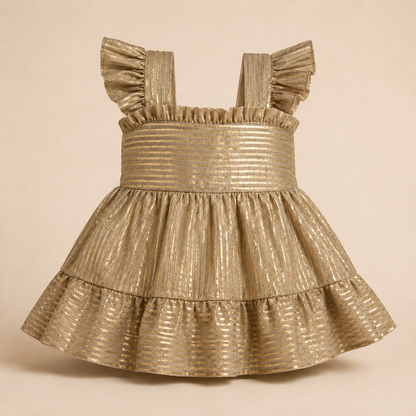 ⭕️ VESTIDO DORADO MCC|MARA BABY