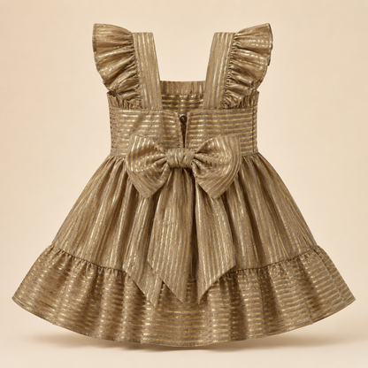 ⭕️ VESTIDO DORADO MCC|MARA BABY