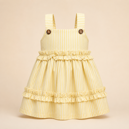 ⭕️ VESTIDO AMARILLO COLOMBIANO BEBÉ FELIZ |MARA BABY