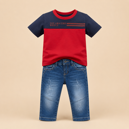 ⭕️ CONJUNTO 2 PIEZAS ROJO THE AMAZING | MARA BABY