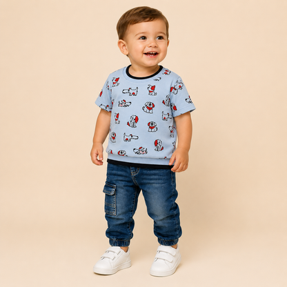 ⭕️ CONJUNTO 2 PIEZAS DOG AZUL|MARA BABY