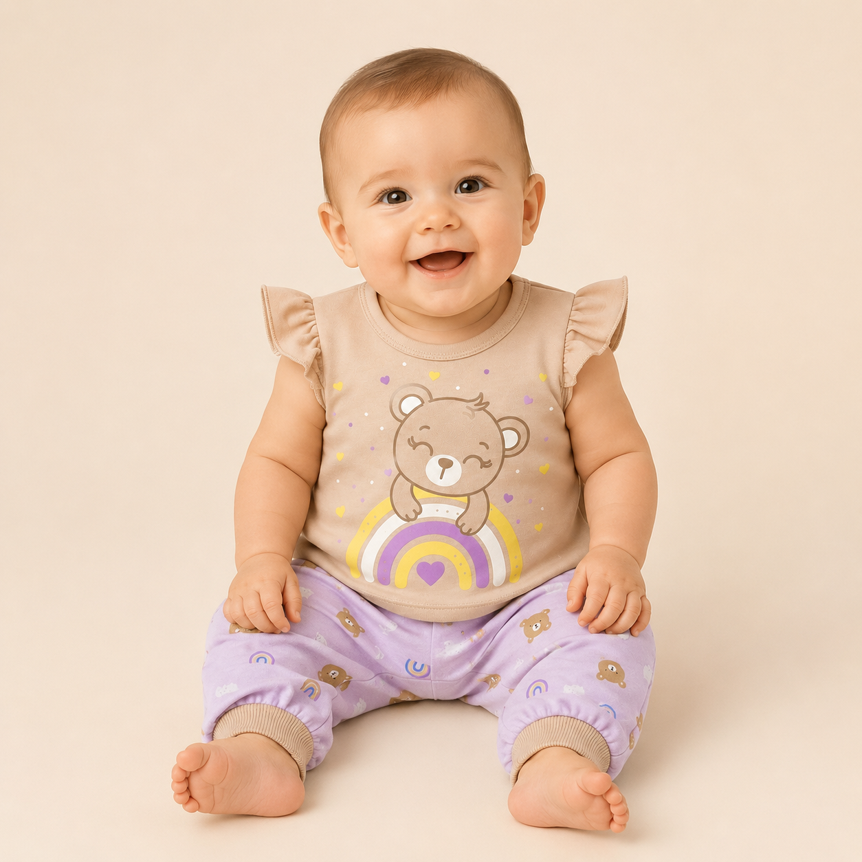⭕️ PIJAMA 2 PIEZAS OSA ARCOÍRIS |MARA BABY