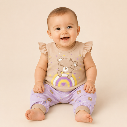 ⭕️ PIJAMA 2 PIEZAS OSA ARCOÍRIS |MARA BABY