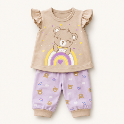⭕️ PIJAMA 2 PIEZAS OSA ARCOÍRIS |MARA BABY