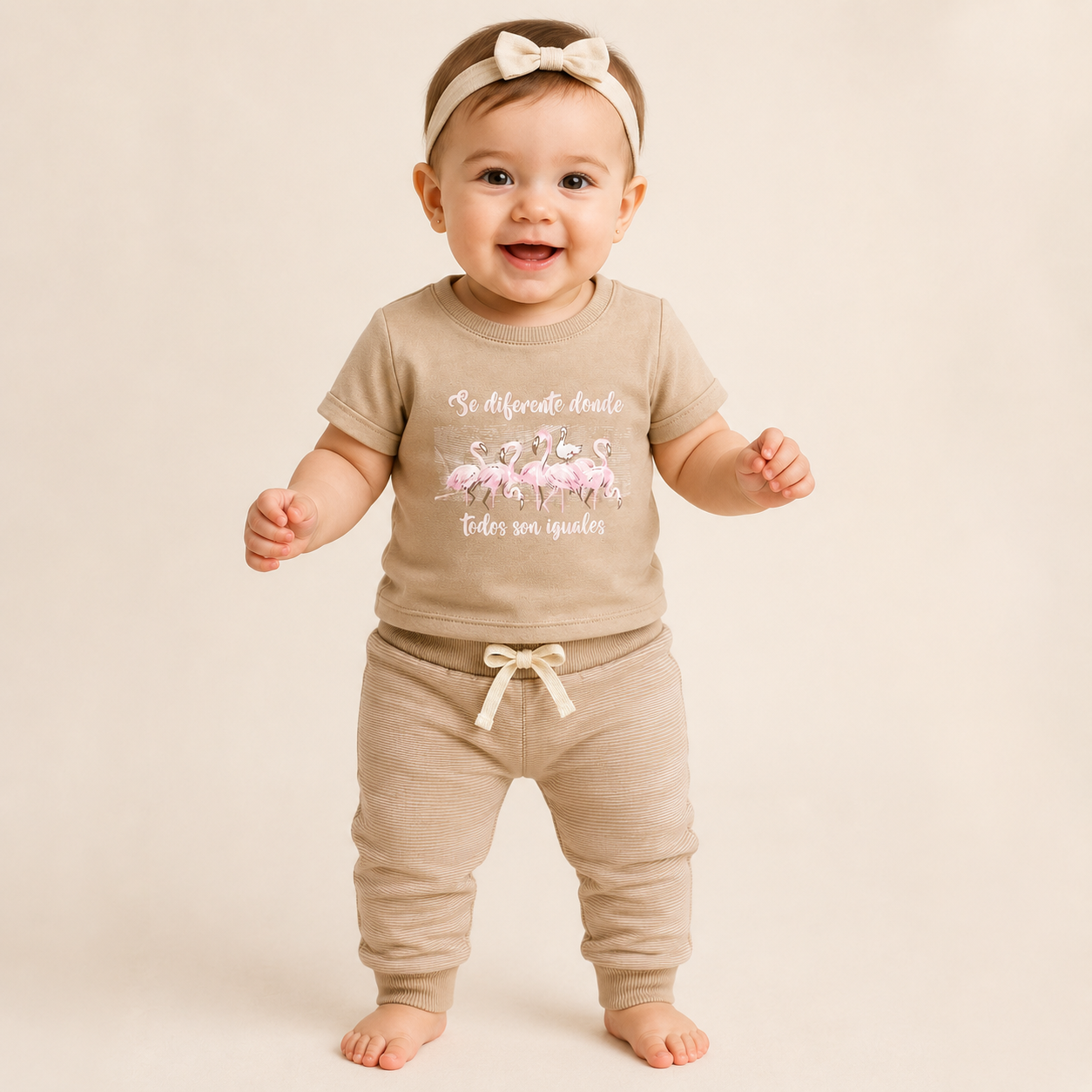 ⭕️ PIJAMA 2 PIEZAS FLAMENCO ROSA | MARA BABY