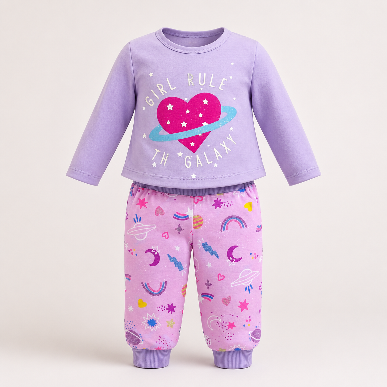 ⭕️ PIJAMA 2 PIEZAS ARCOÍRIS DETALLE|MARA BABY