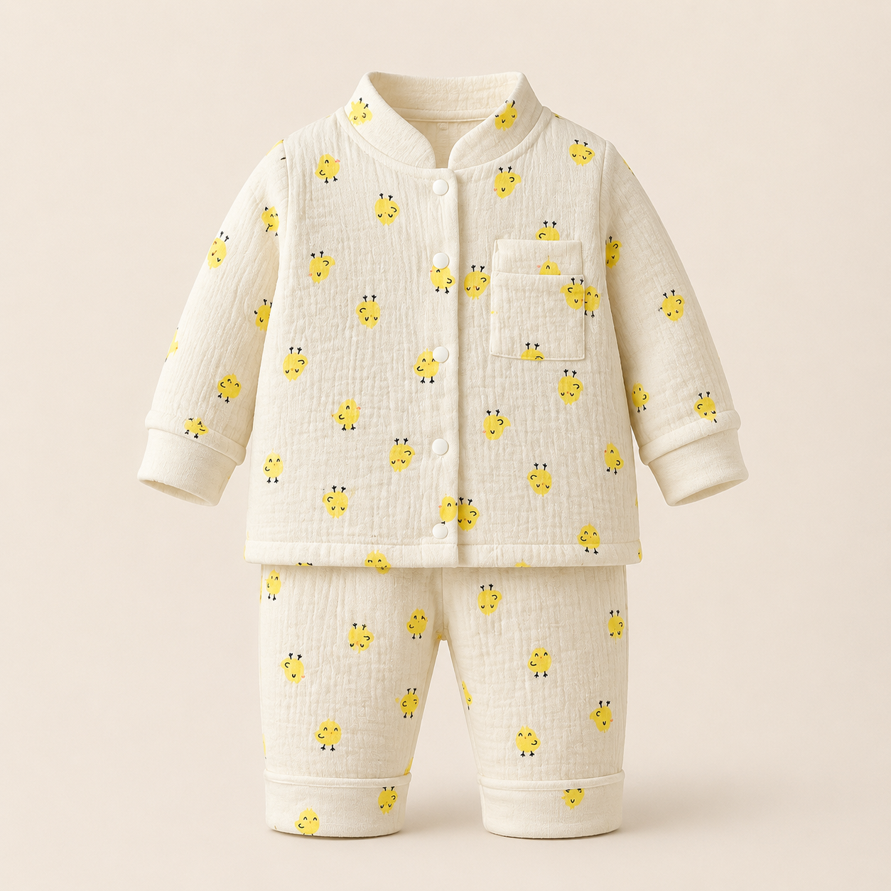 ⚪️ PIJAMA 2 PIEZAS POLLITOS  |MARA BABY