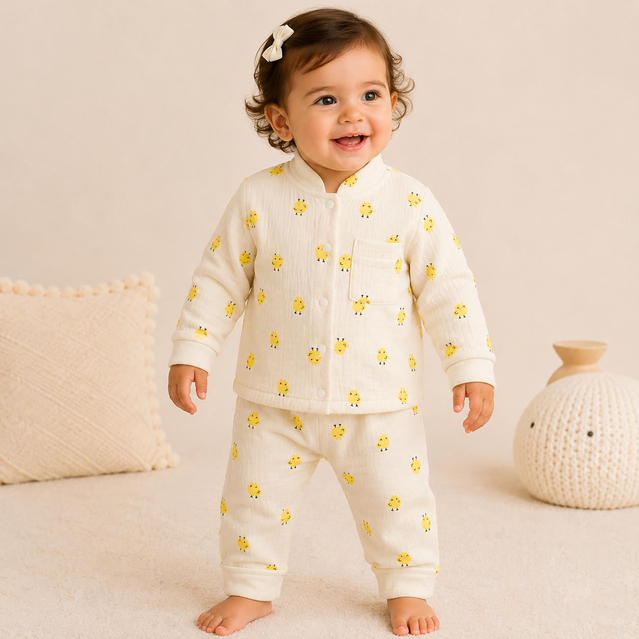 ⚪️ PIJAMA 2 PIEZAS POLLITOS  |MARA BABY