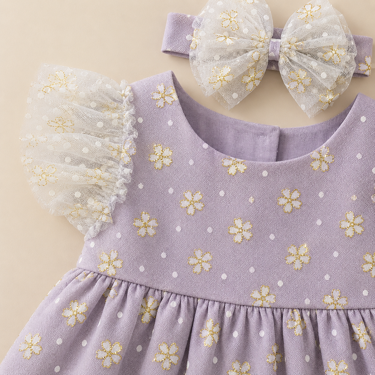 ⭕️ VESTIDO LILA TUL| MARA BABY