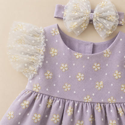 ⭕️ VESTIDO LILA TUL| MARA BABY