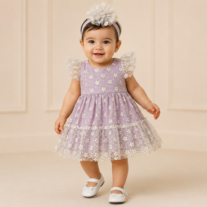 ⭕️ VESTIDO LILA TUL| MARA BABY