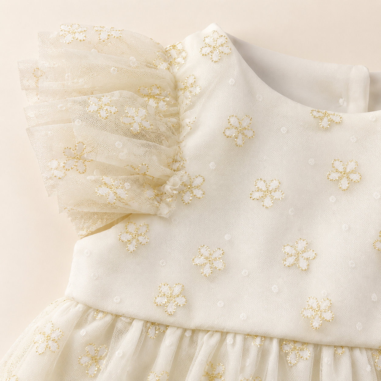 ⭕️ VESTIDO MARFIL TUL | MARA BABY