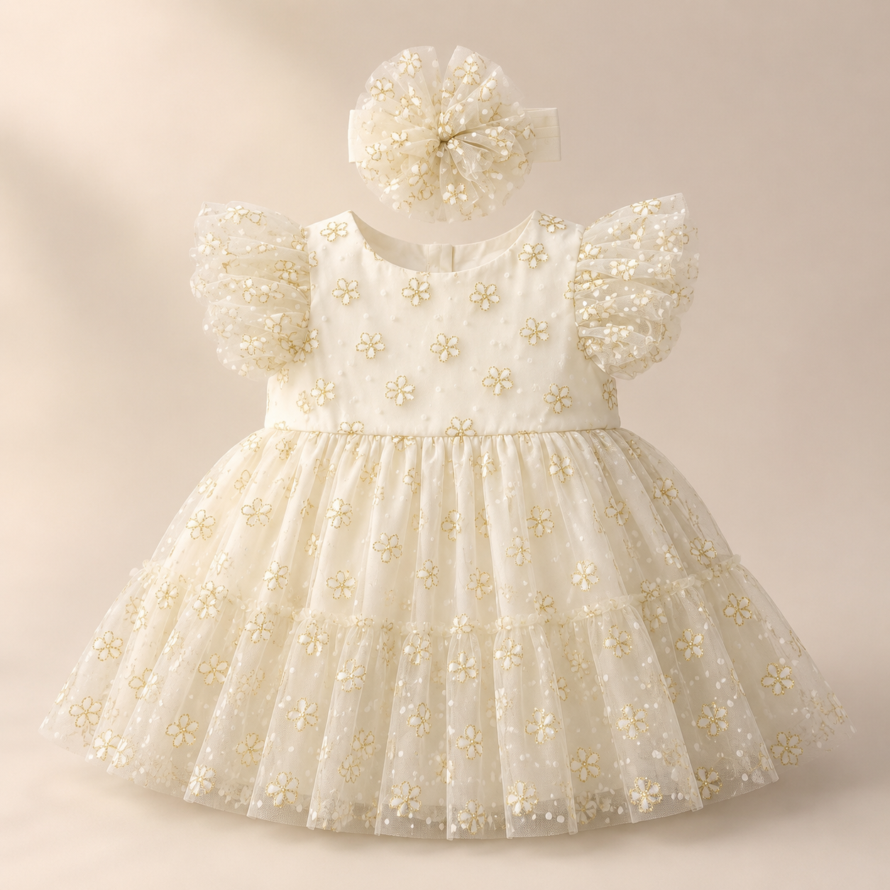 ⭕️ VESTIDO MARFIL TUL | MARA BABY