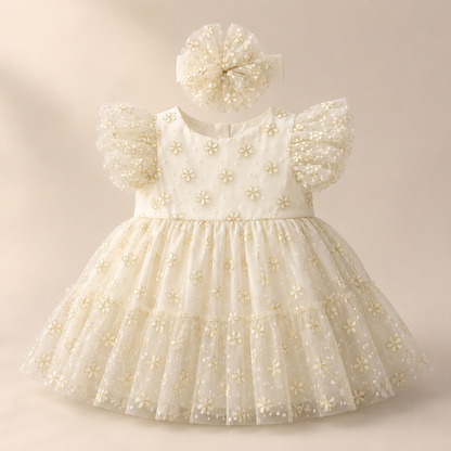 ⭕️ VESTIDO MARFIL TUL | MARA BABY