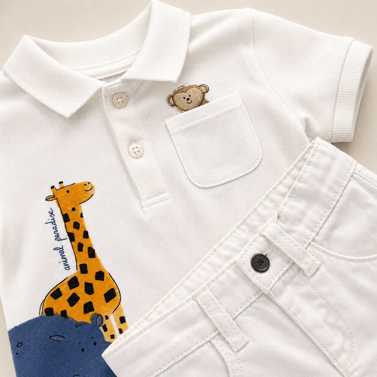 ⚪️ CONJUNTO 2 PIEZAS MAYORAL POLO Y BERMUDA