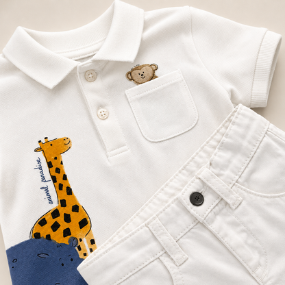 ⚪️ CONJUNTO 2 PIEZAS MAYORAL POLO Y BERMUDA