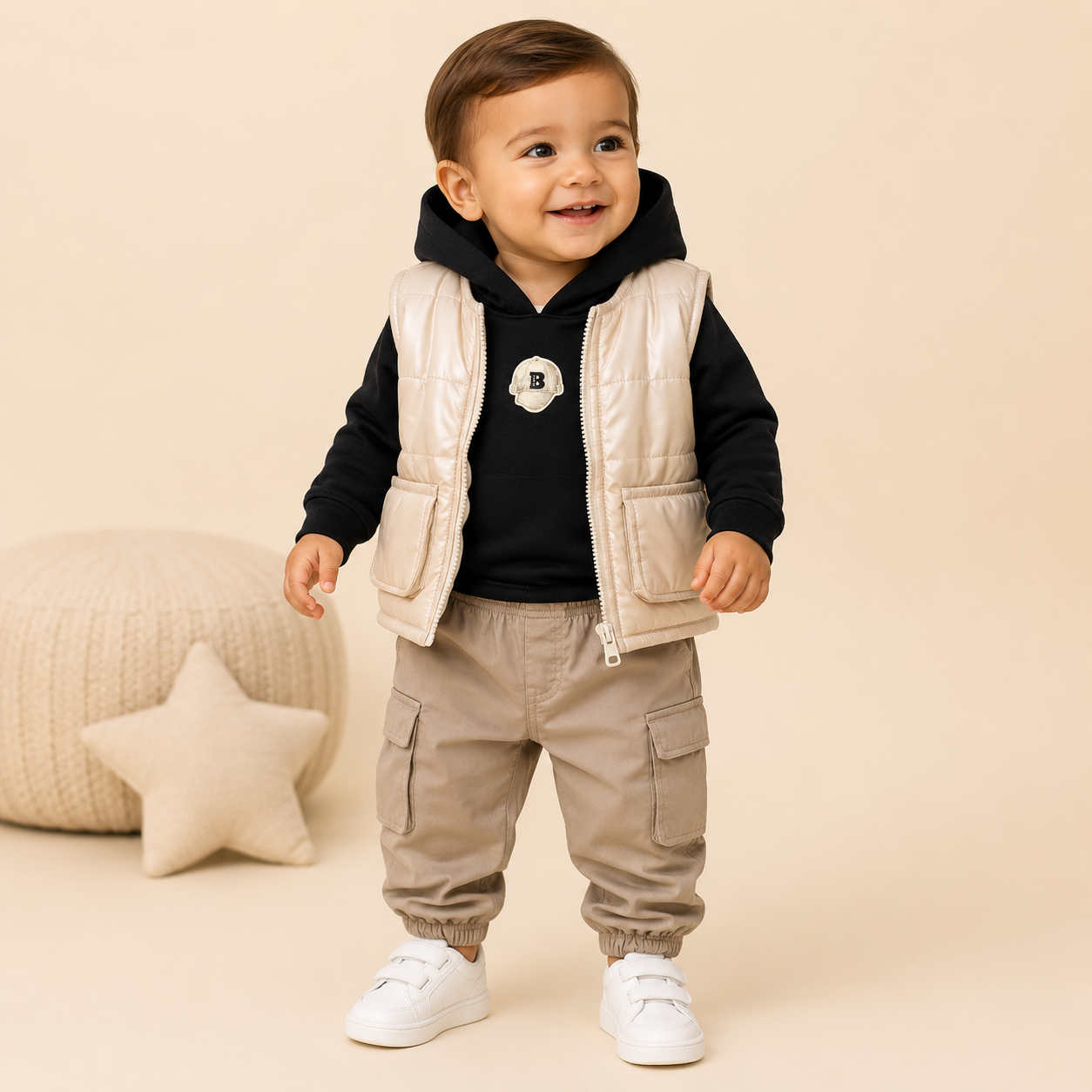 ⚪️ CONJUNTO 3 PIEZAS GORRA | MARA BABY