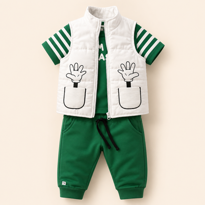 ⚪️ CONJUNTO 3 PIEZAS VERDE | MARA BABY