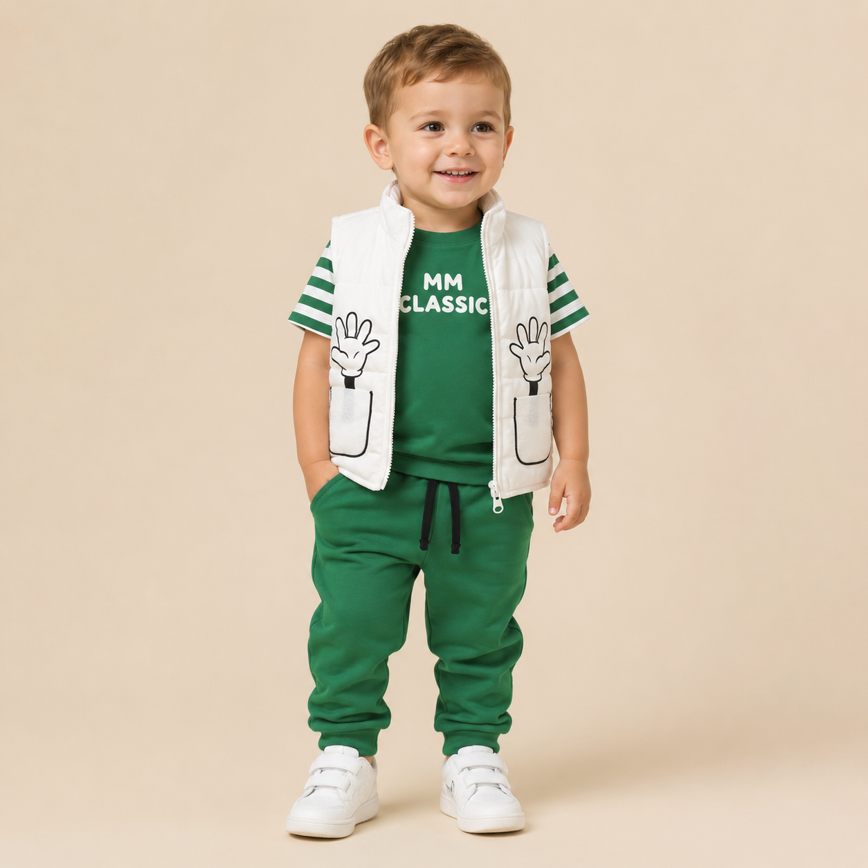 ⚪️ CONJUNTO 3 PIEZAS VERDE | MARA BABY