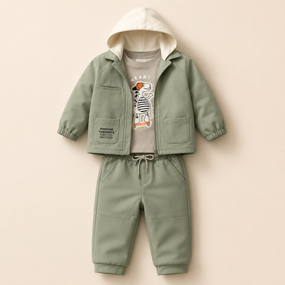 ⚪️ CONJUNTO 3 PIEZAS JOY BABY | MARA BABY